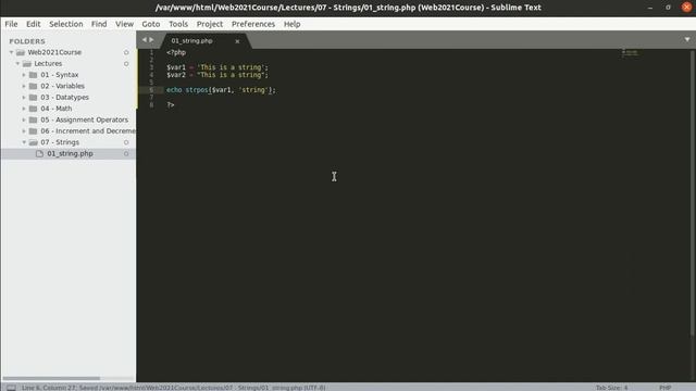 17 PHP Web Development 16 Strings String смотреть онлайн