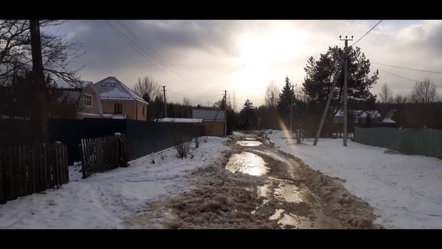 Зимняя прогулка по заснеженной деревни) Проверка работы Добродела. смотреть онлайн
