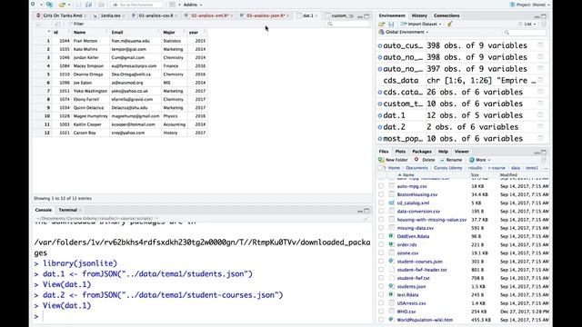 6 - Cómo leer un JSON en Rstudio смотреть онлайн
