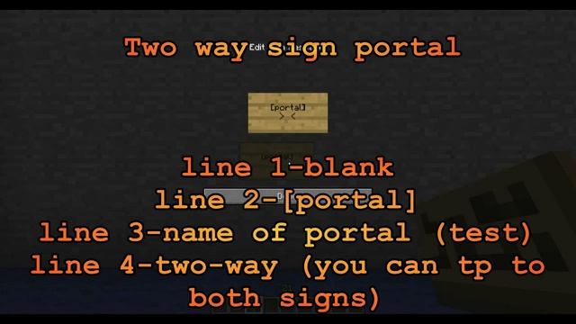 Minecraft plugin Sign-portals Tutorial смотреть онлайн