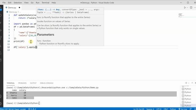 #16 Python Pandas: Apply Function To A Data Frame Column смотреть онлайн