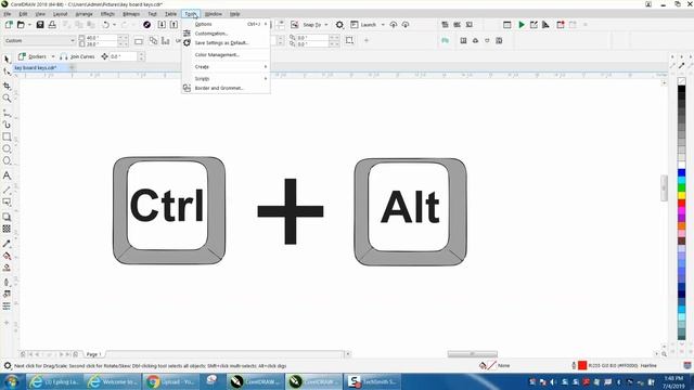 Corel Draw Tips & Tricks Add a whole new menu bar Part 5 MORE TOOLS смотреть онлайн