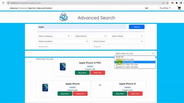 eShop Project | Product Sorting Process in Advanced Search (JAVA INSTITUTE FOR ADVANCED TECHNOLOGY) смотреть онлайн