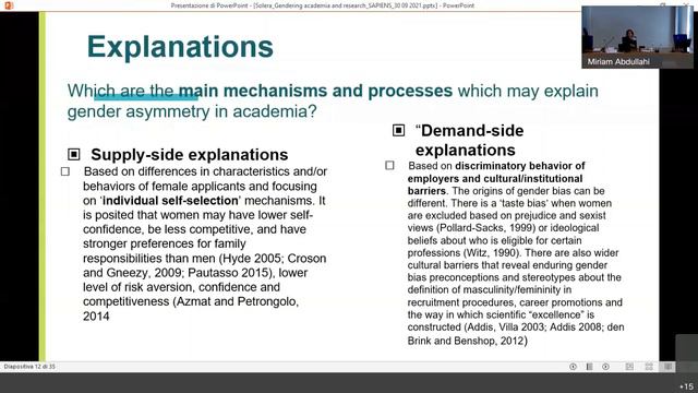 SAPIENS Network ATC1, Session 15: Integrating gender in research (Solera) смотреть онлайн
