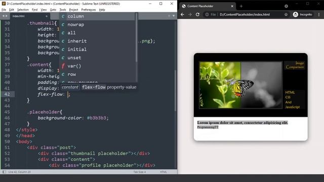 Skeleton Loading Animation With HTML CSS and JavaScript | Content Placeholder | ProgrammingTT смотреть онлайн