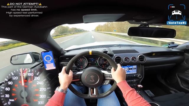 SHELBY MUSTANG GT350 TOP SPEED on AUTOBAHN [NO SPEED LIMIT] by AutoTopNL смотреть онлайн