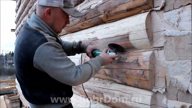 Шлифовка сруба смотреть онлайн