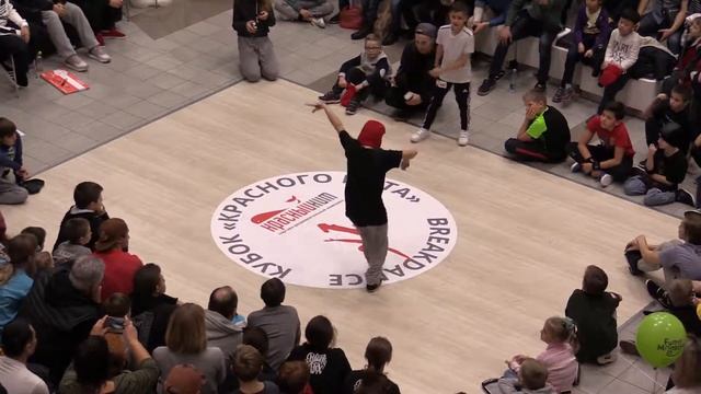 четвертьфинал дети до 10 лет bboy King vs OneBiz - Кубок Красного Кита 20171111 смотреть онлайн