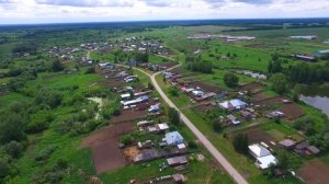 Сузун с высоты. Сузунский район с.Бобровка.