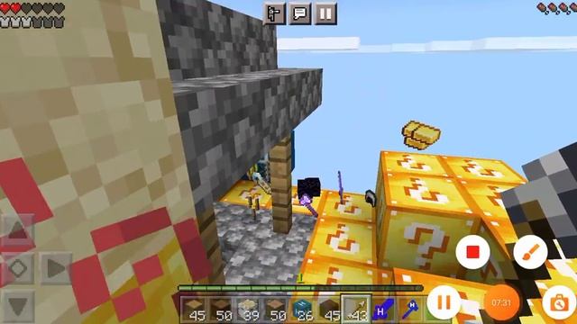 Minecraft выживание Скай блок из Лаки блоков обычных Лаки блоков смотреть онлайн