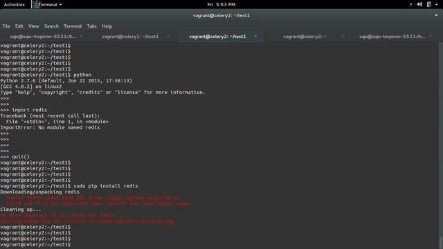 python ImportError: No module named redis смотреть онлайн