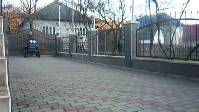 Самодельный Мототрактор с мотоблока испытание тормозов смотреть онлайн