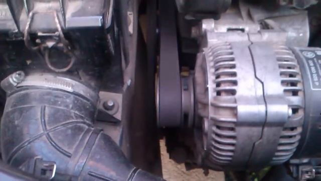 Трение ремня ГРМ о шкив генератора | Friction timing belt on the pulley-damper alternator belt смотреть онлайн