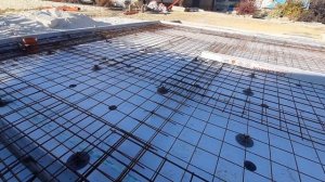 УШП под гараж. Армирование фундаментной плиты. Опалубка.