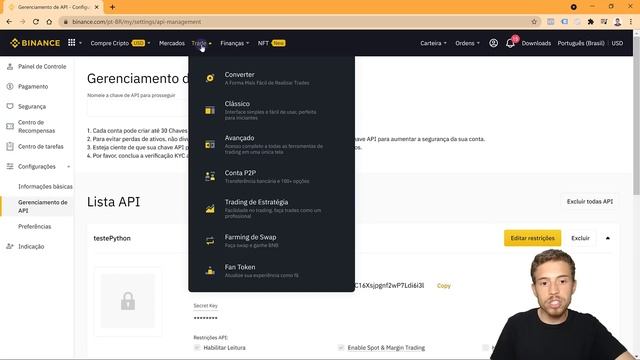 Trade de Criptomoedas com Python - API da Binance смотреть онлайн