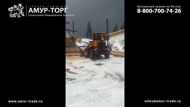 Рабочие моменты клиента на погрузчике AMUR DK630 смотреть онлайн