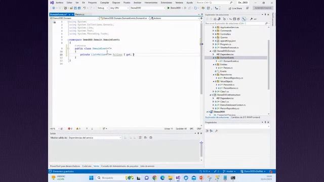 Manejo de eventos de DDD con C# .NET смотреть онлайн