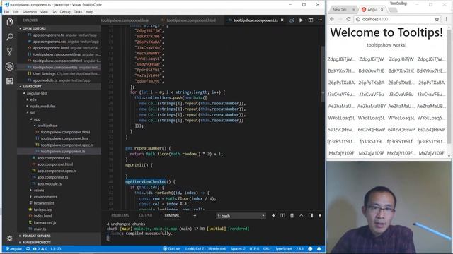 Angular coding 3 Show tooltips only when ellipsis three dots is showing смотреть онлайн