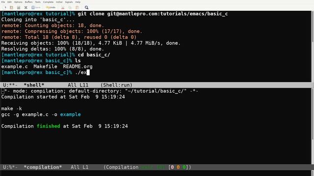 Basic C Programming in Emacs: Compile, Debug, & VCS смотреть онлайн