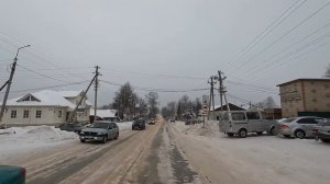 Дорога через город Никольск (Вологодская область)