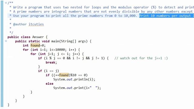 Java Prime Numbers Detector смотреть онлайн