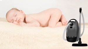 White noise for babies - vacuum cleaner. Белый шум для младенцев - звуки пылесоса.