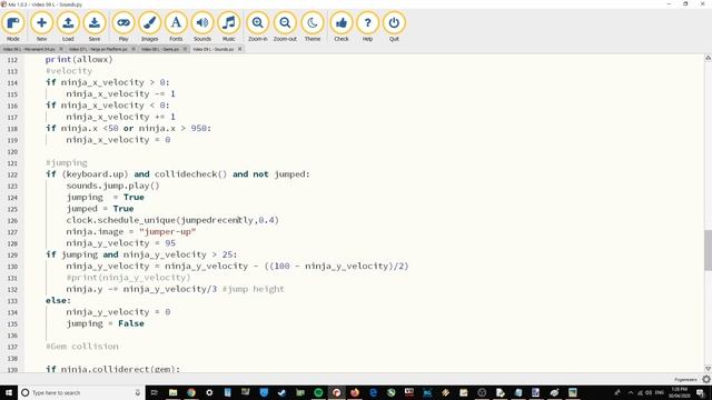 Pygame Zero Mu Tutorial - Ninja Jumper - Part 9 смотреть онлайн