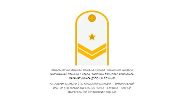 Знакі адрознення Беларускай чыгункі Рэспублікі Беларусь (пагоны на кашулю) смотреть онлайн