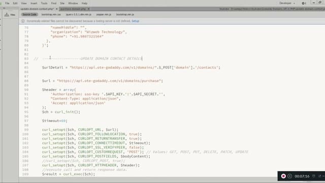 Part-10 | How to update domain contact details via GoDaddy API? | Godaddy Domains API in PHP смотреть онлайн