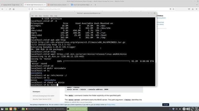 Build a Minio Appliance using an Alpine VM смотреть онлайн