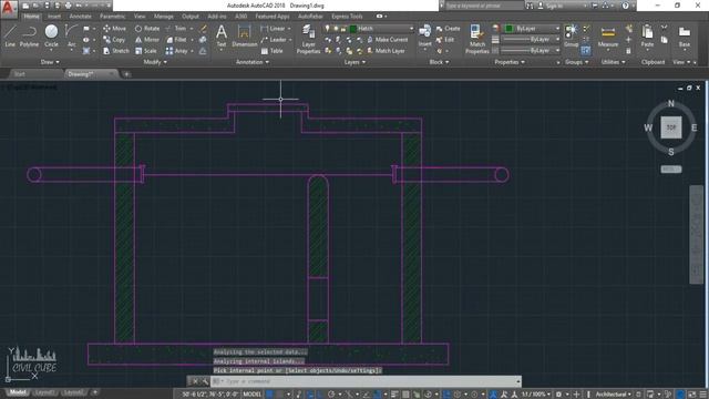 How to Draw Plan and Section of Septic Tank in AutoCad | MDS | Civil Cube смотреть онлайн