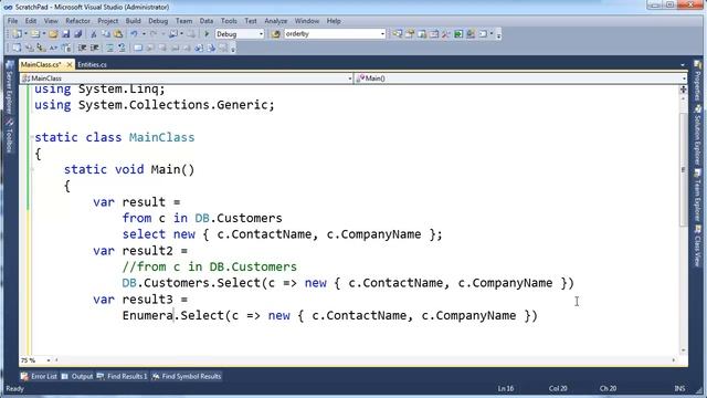 C# LINQ - Projections смотреть онлайн