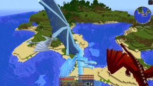 ?КАК ЛЕТАТЬ В МАЙНКРАФТЕ?! ДРАКОНЫ В MINECRAFT?! Лед и пламя #15