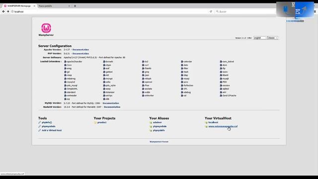 WampServer 3.1 | Configuración de VirtualHost en una Intranet (Red Interna) 2017 смотреть онлайн