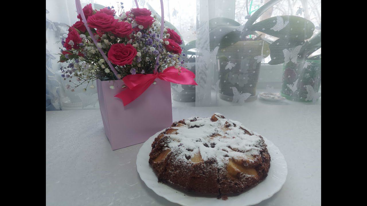 Шарлотка шоколадная.