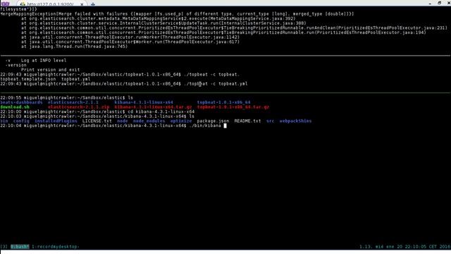 ElasticSearch, Kibana and TopBeat смотреть онлайн