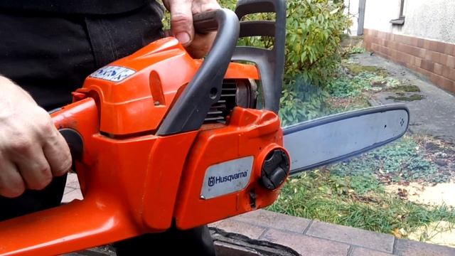 Husqvarna 240 E-series Chain Saw Firststart TEST!!!