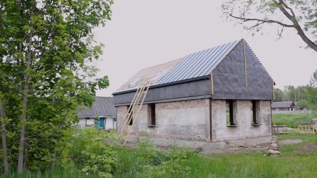 Как наши дела на стройке, июнь 2020 | Делаем мансардные окна, кладем кликфальц смотреть онлайн