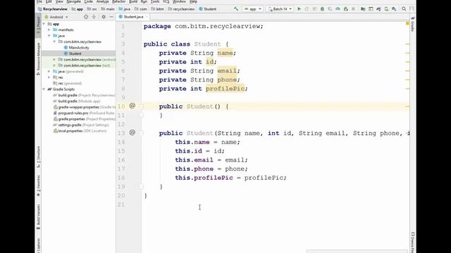 Android Apps development: how to set User define list, Getter Setter [ Tutorial -1 ] bangla Part 3 смотреть онлайн