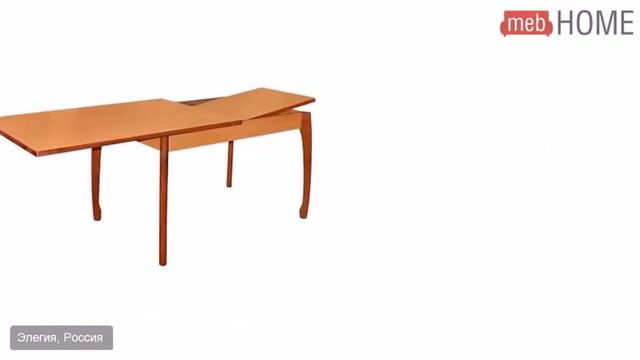 Стол обеденный с подъемно-поворотной вставкой Элегия смотреть онлайн