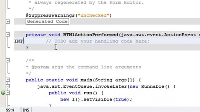 example 1/to create an application . java netbeans смотреть онлайн