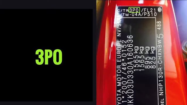 So finden Sie Farbcode: Toyota Yaris 2019 - 2013 смотреть онлайн