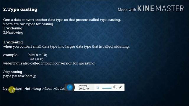 type casting in java || in hindi || java tutorial for beginners смотреть онлайн
