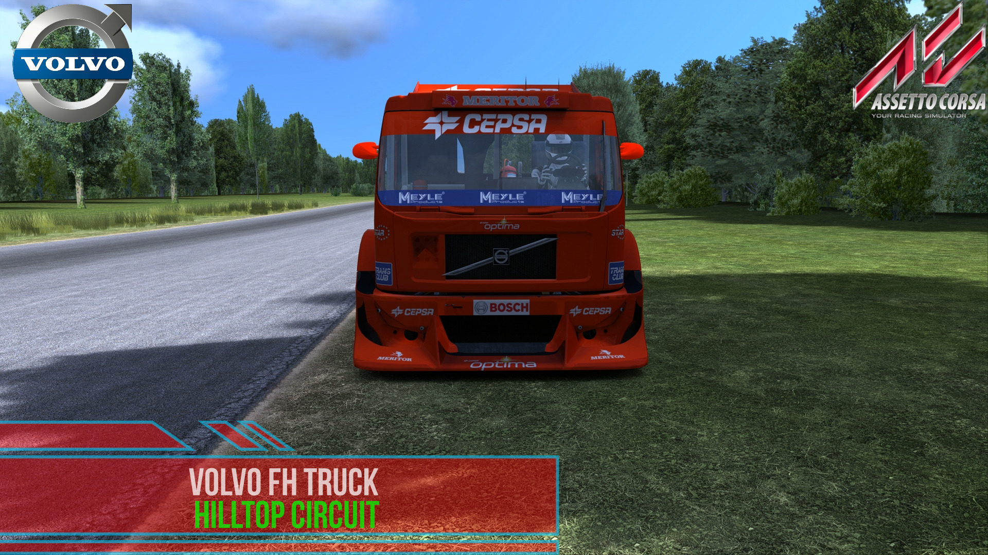 Volvo FH Truck - Hilltop Circuit Truck Racing | Assetto Corsa. смотреть онлайн