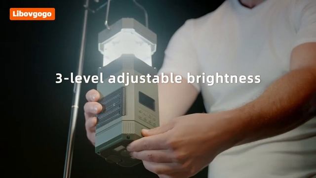 Libovgogo DF-585 Multifunctional Camping Lantern with FM AM Radio and Bluetooth Speaker Hand Crank смотреть онлайн