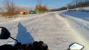 ❄️ ПОКАТУШКИ ЗИМОЙ НА АЛЬФЕ! ПОКАТУШКИ ЗИМОЙ НА МОПЕДЕ АЛЬФА! ПОКАТУШКИ ПО ГОЛОЛЁДУ!