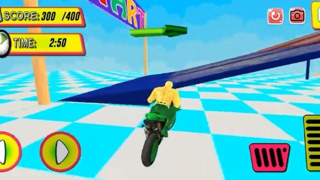 Wow pahlawan Balap Motor Part 2 /// Game superhero Tricky bike race ( Kids Games ) смотреть онлайн