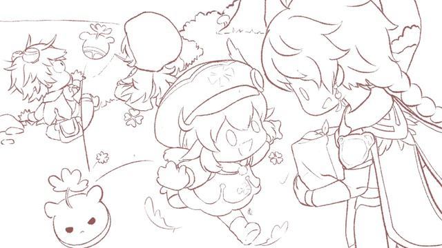 [Time lapse video ] Drawing Klee ✨-Genshin Impact смотреть онлайн