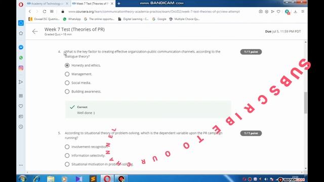 WEEK-7 QUIZ-1||COMMUNICATION THEORY:BRIDGING ACADEMIA AND PRACTICE||COURSERA смотреть онлайн