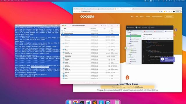 How to Install and Use the October CMS Development Docker Image смотреть онлайн